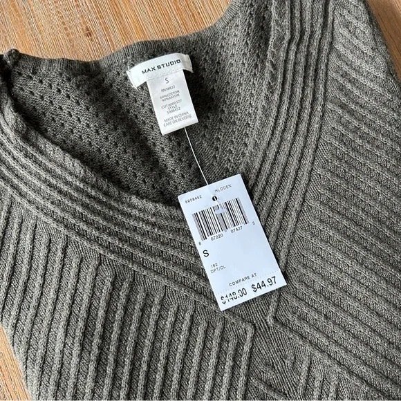 Max Studio Stitched Sweater Dress, NWT - Picture 8 of 10
